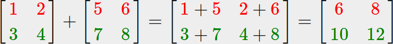 Matrix addition with a matrix