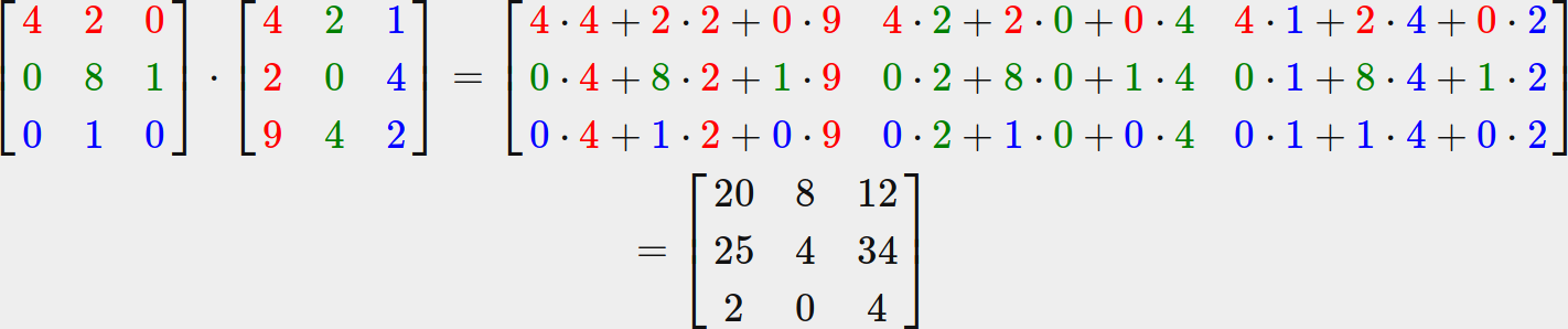 Matrix multiplication, on a bigger scale